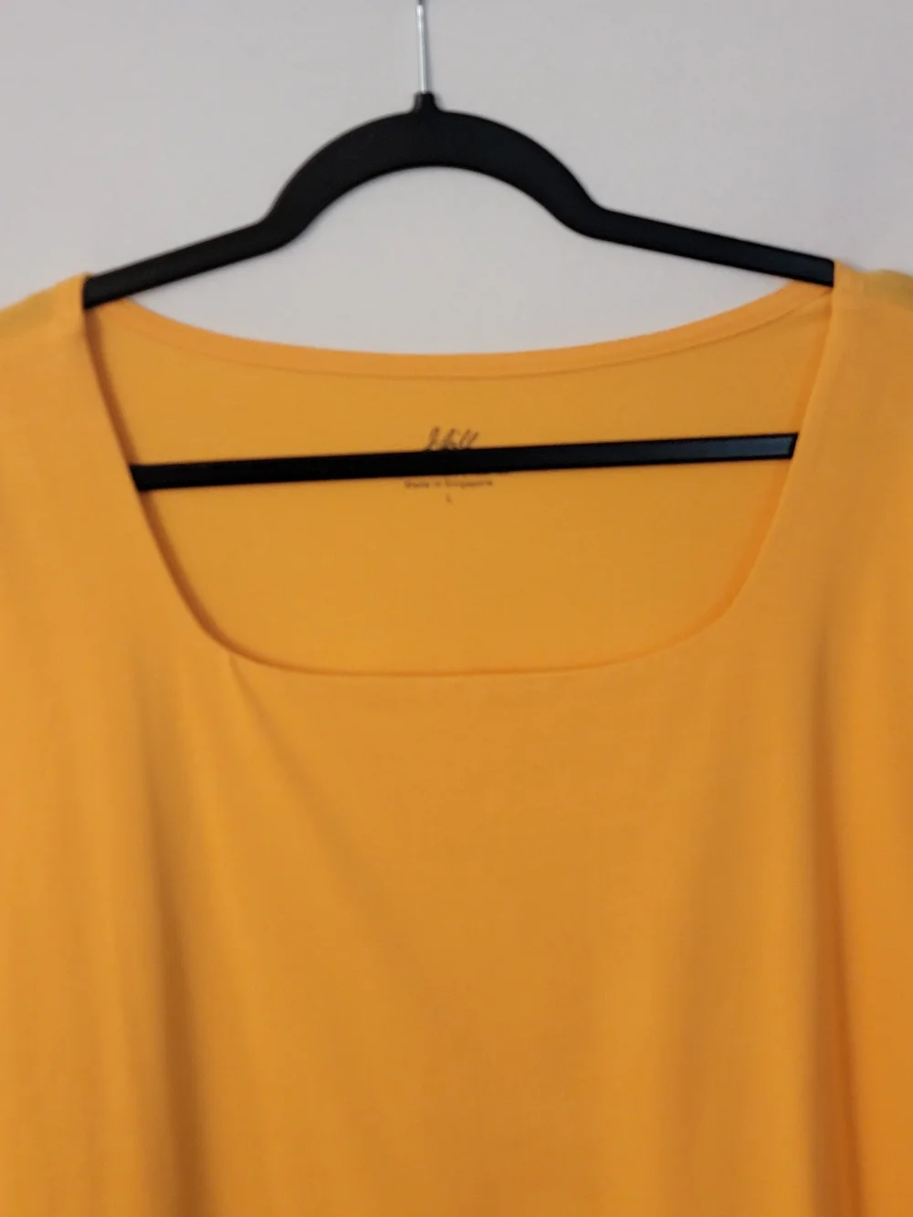 J. Jill Square Neck 3/4 Sleeve Top Size L